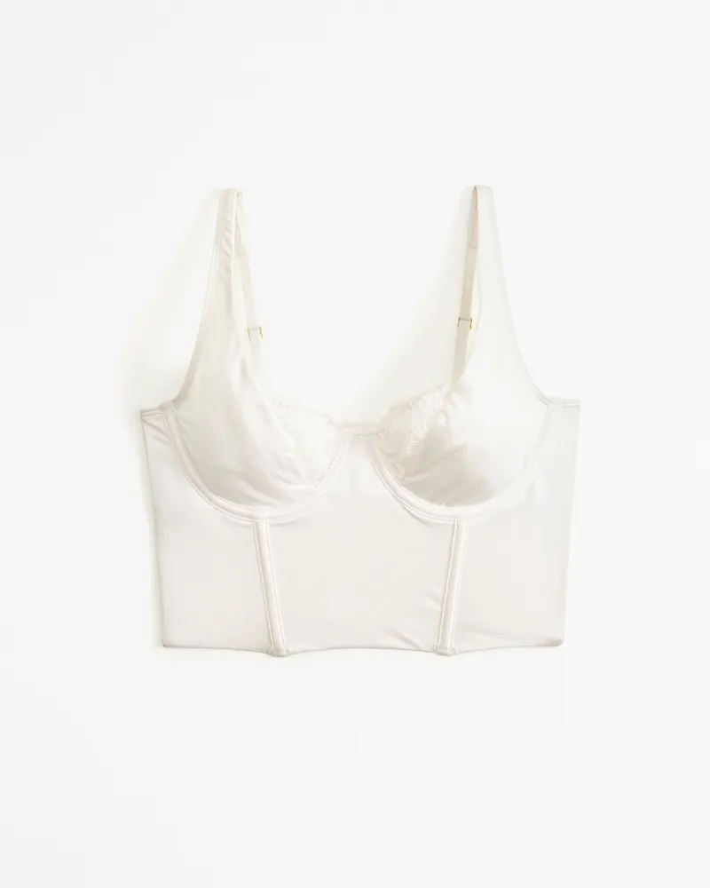 Lace and Satin Balconette Corset