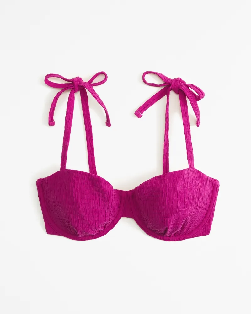Curve Love Tie-Strap Underwire Bikini Top