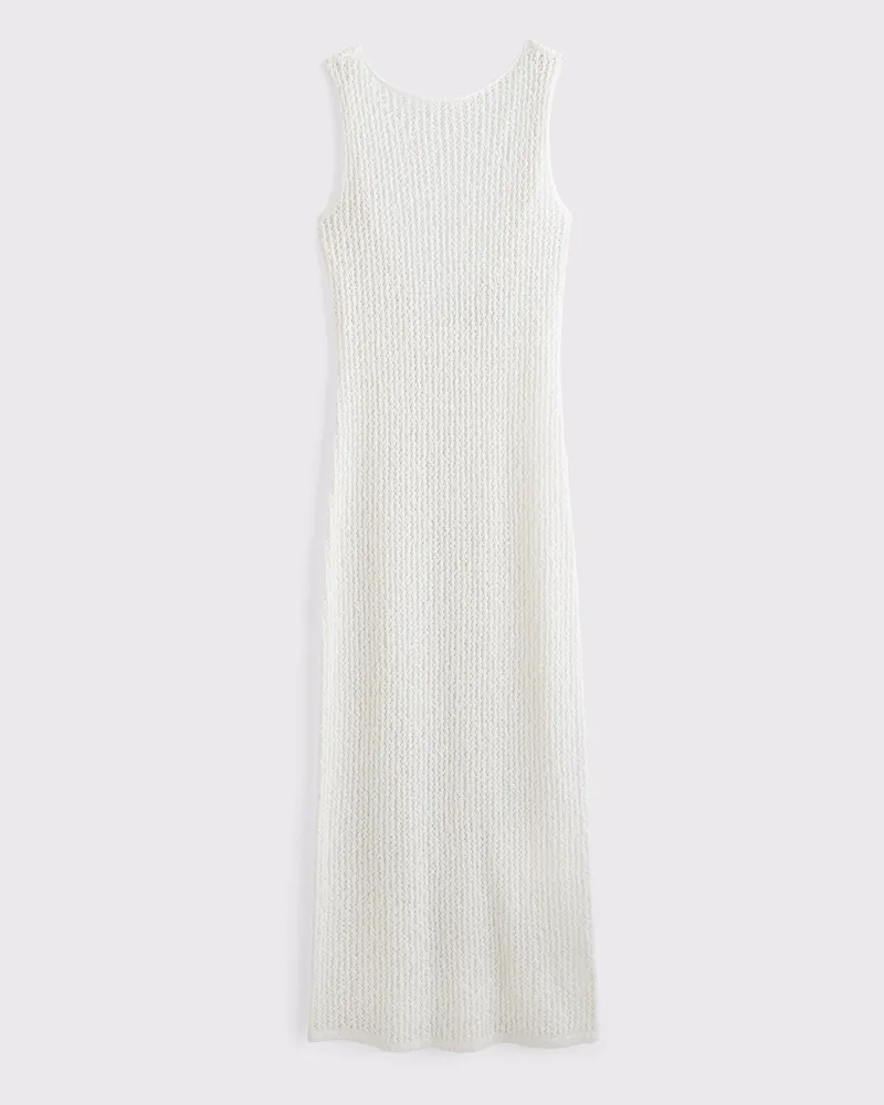 Crochet-Style Maxi Dress Coverup