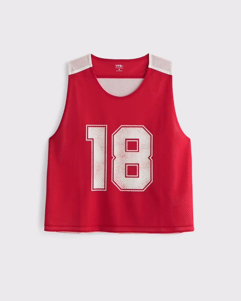 YPB Cropped Mesh Cutoff Tank