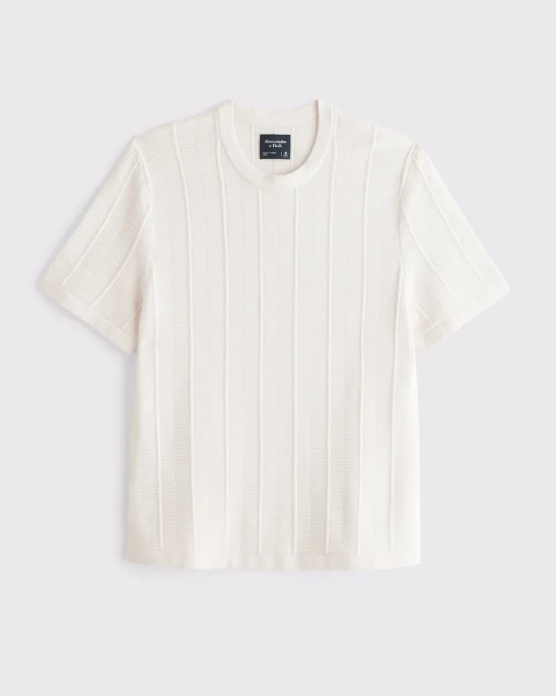 Textural Stripe Sweater Tee