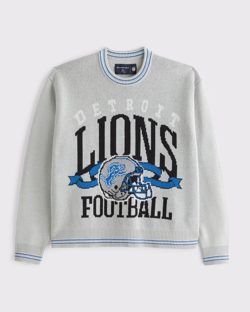 Detroit Lions Graphic Crew Sweater