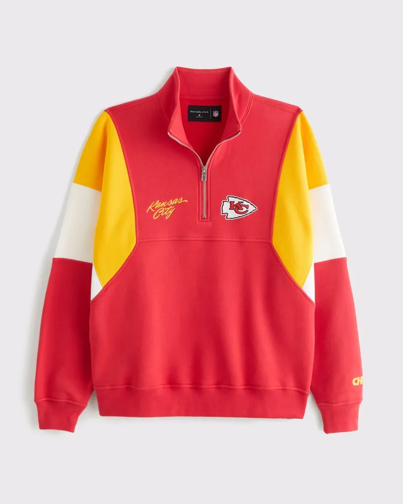 Kansas City Chiefs Graphic Half-Zip Sweatshirt