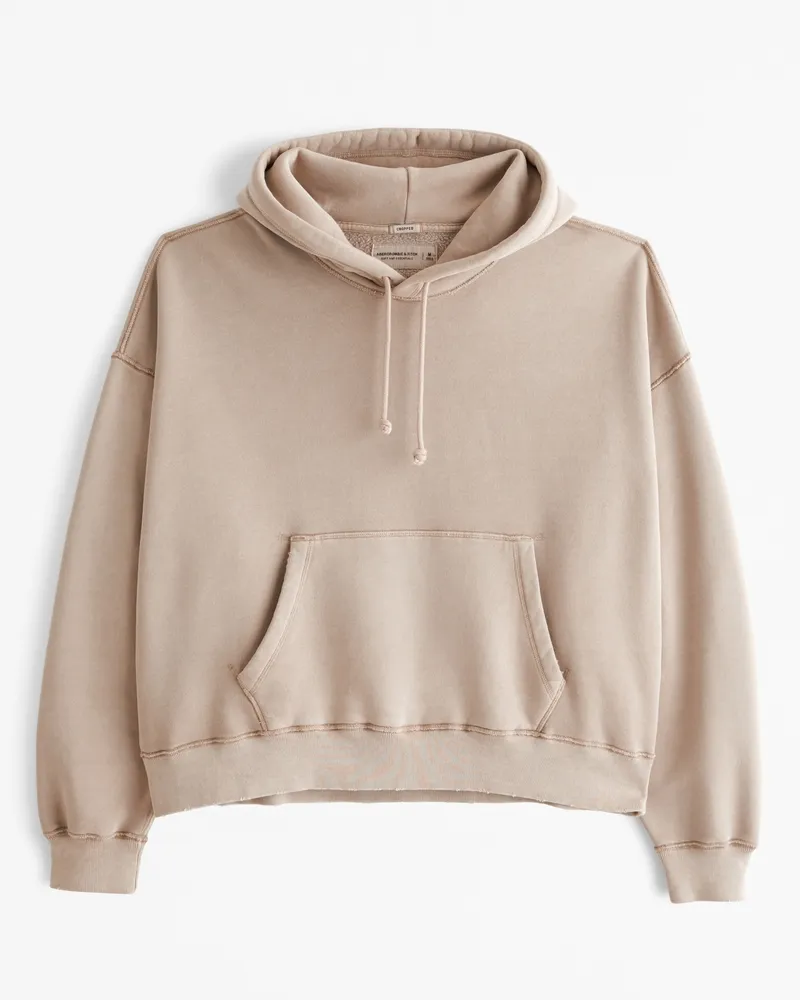 Essential Cropped Popover Hoodie