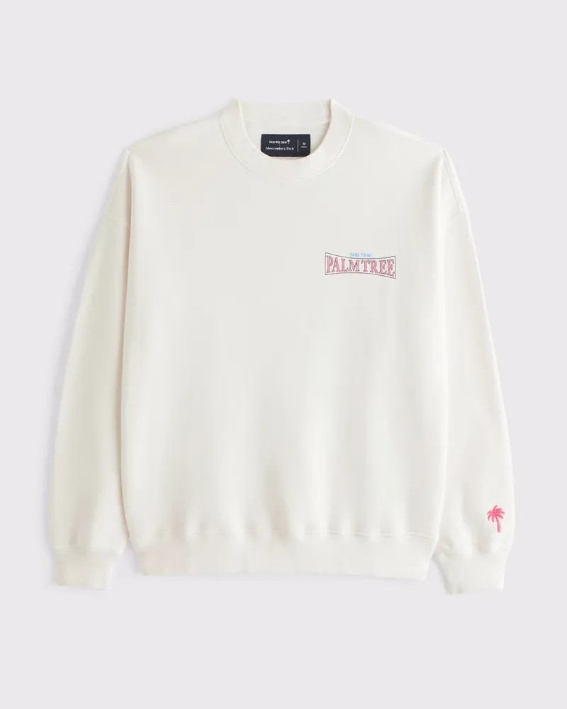 Palm Tree Music Festival Graphic Crew Sweatshirt