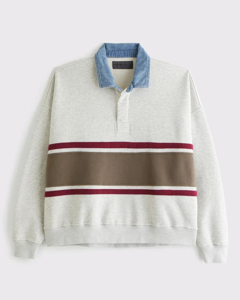 Cropped Essential Rugby Polo Sweatshirt