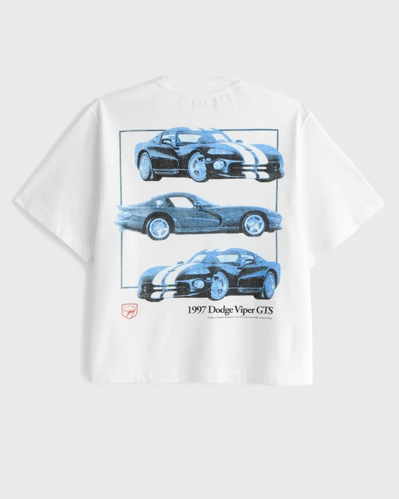 Premium Heavyweight Cropped Corvette Graphic Tee