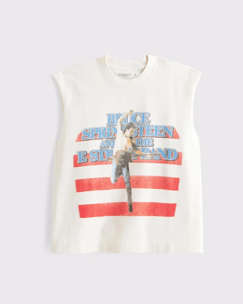 Bruce Springsteen Graphic Cropped Tank