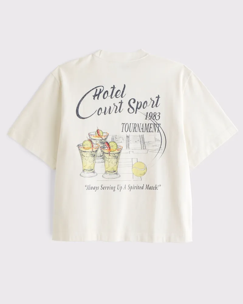 Premium Heavyweight Cropped Graphic Tee