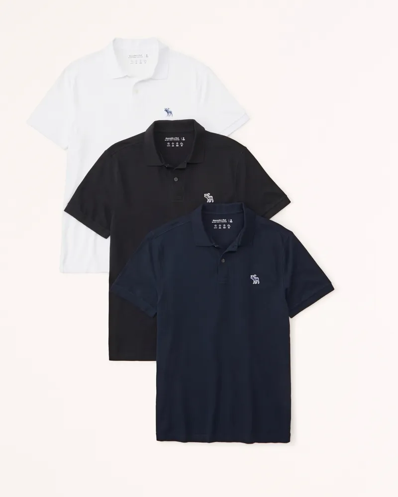 3-Pack Tonal Icon Don't Sweat It Polos