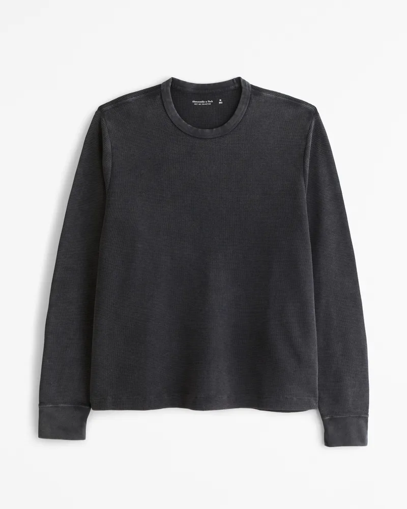 Long-Sleeve Layering Waffle Tee