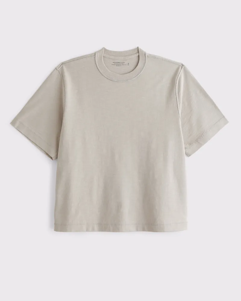 Premium Heavyweight Slub Cropped Tee