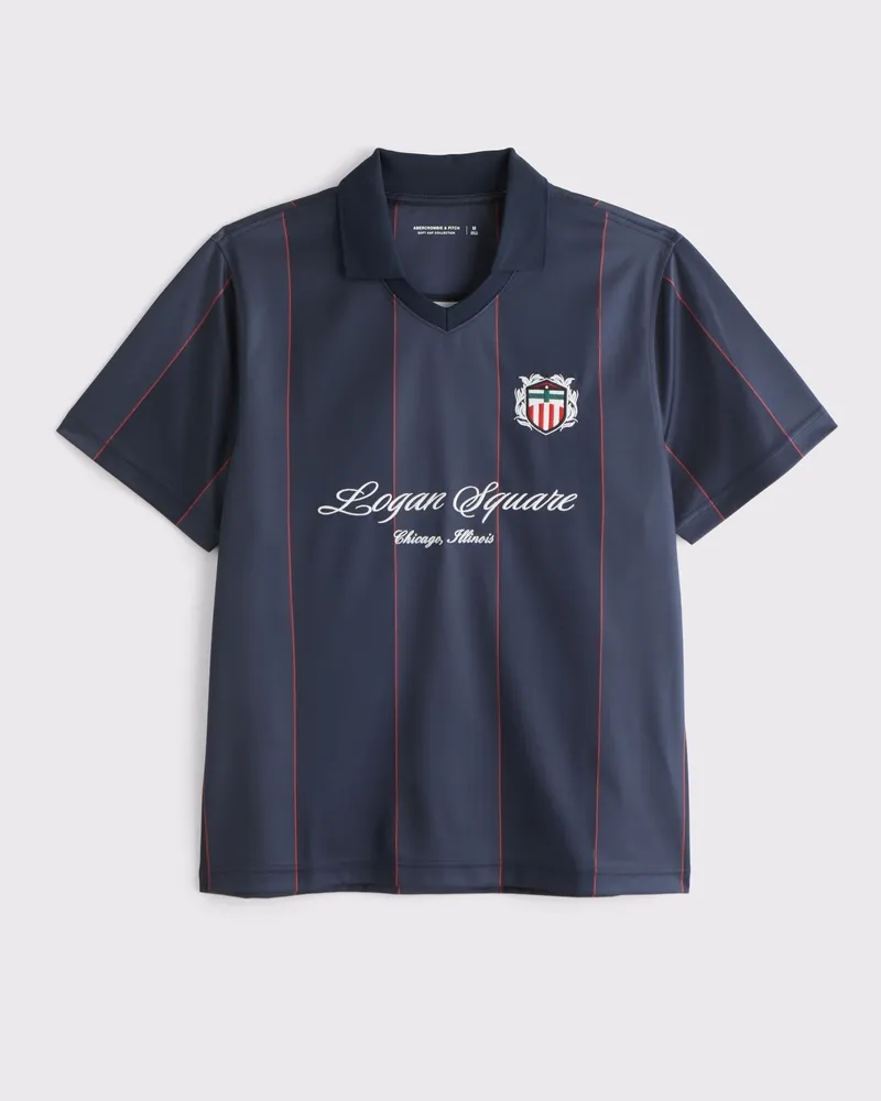Soccer Jersey-Inspired Polo