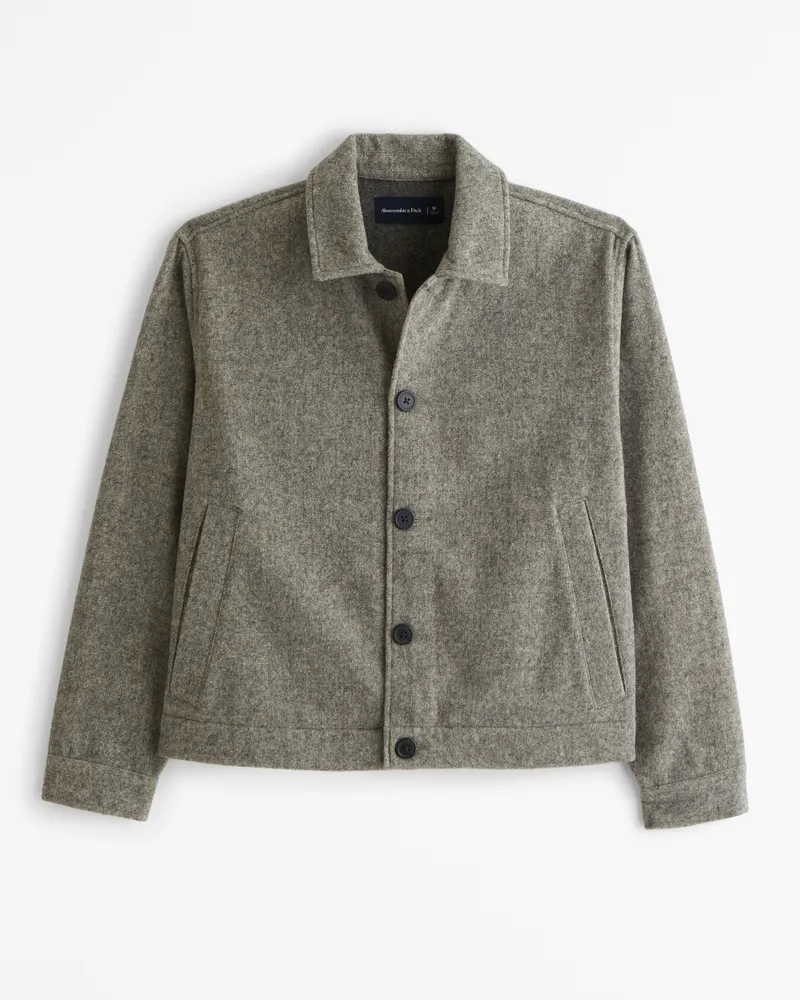 Wool-Blend Shirt Jacket