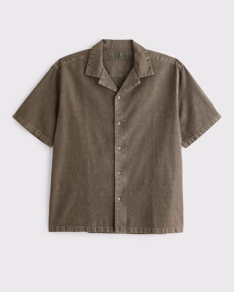 Camp Collar Summer Linen-Blend Shirt