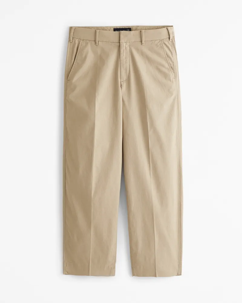 Baggy Linen-Blend Trouser