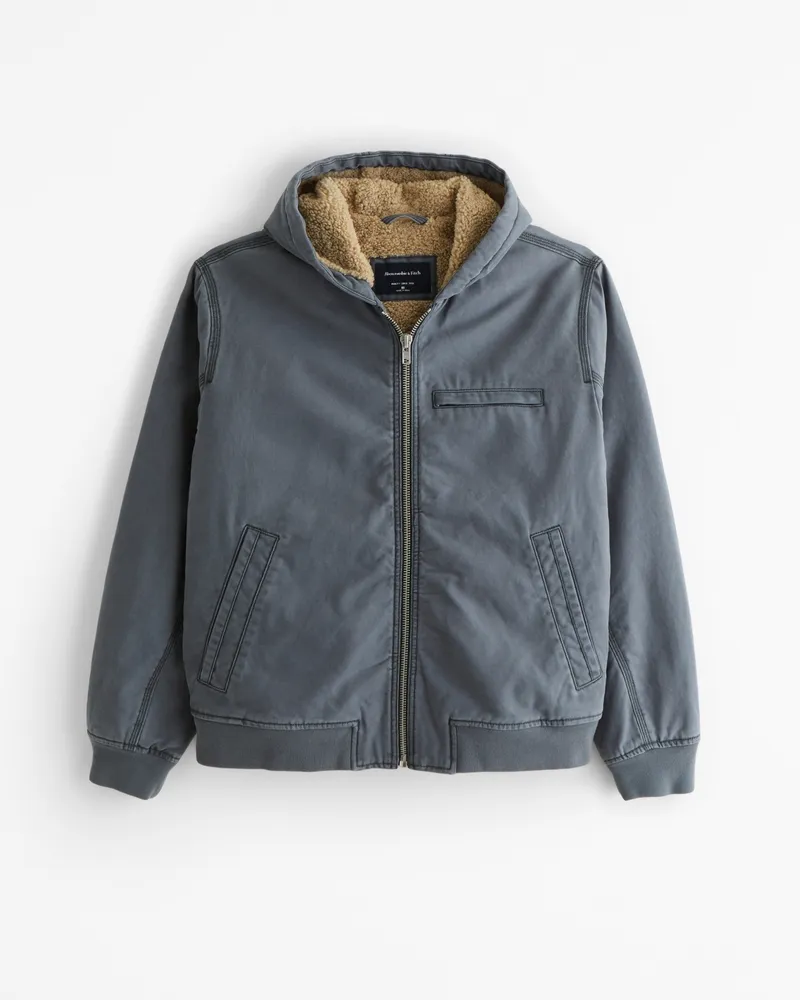 Hooded Workwear Bomber Jacket