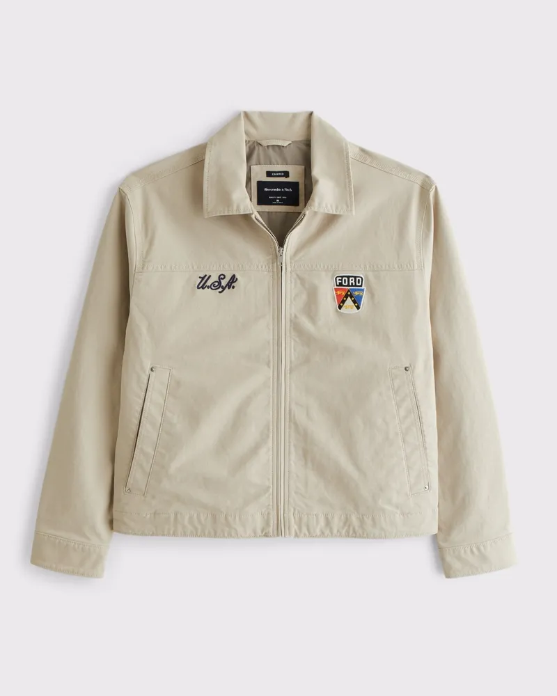 Ford Cropped Zip Workwear Jacket