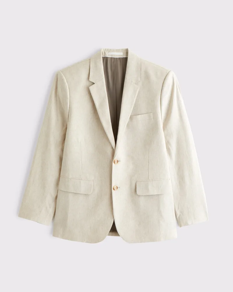 The A&F Collins Tailored Slim Linen-Blend Blazer
