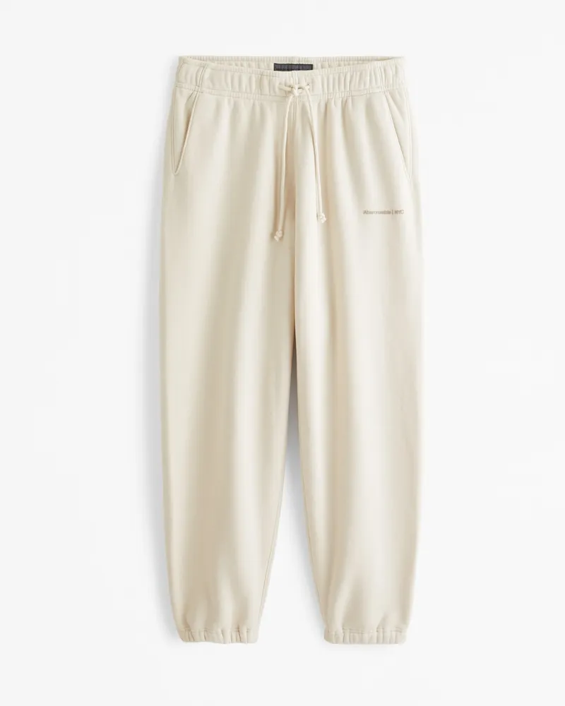 Micro-Logo Baggy Cinched Sweatpant