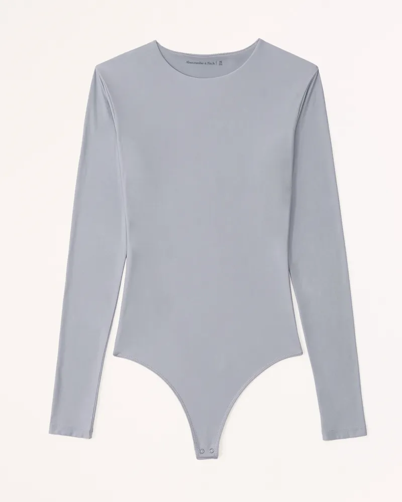 Soft Matte Seamless Long-Sleeve Crew Bodysuit