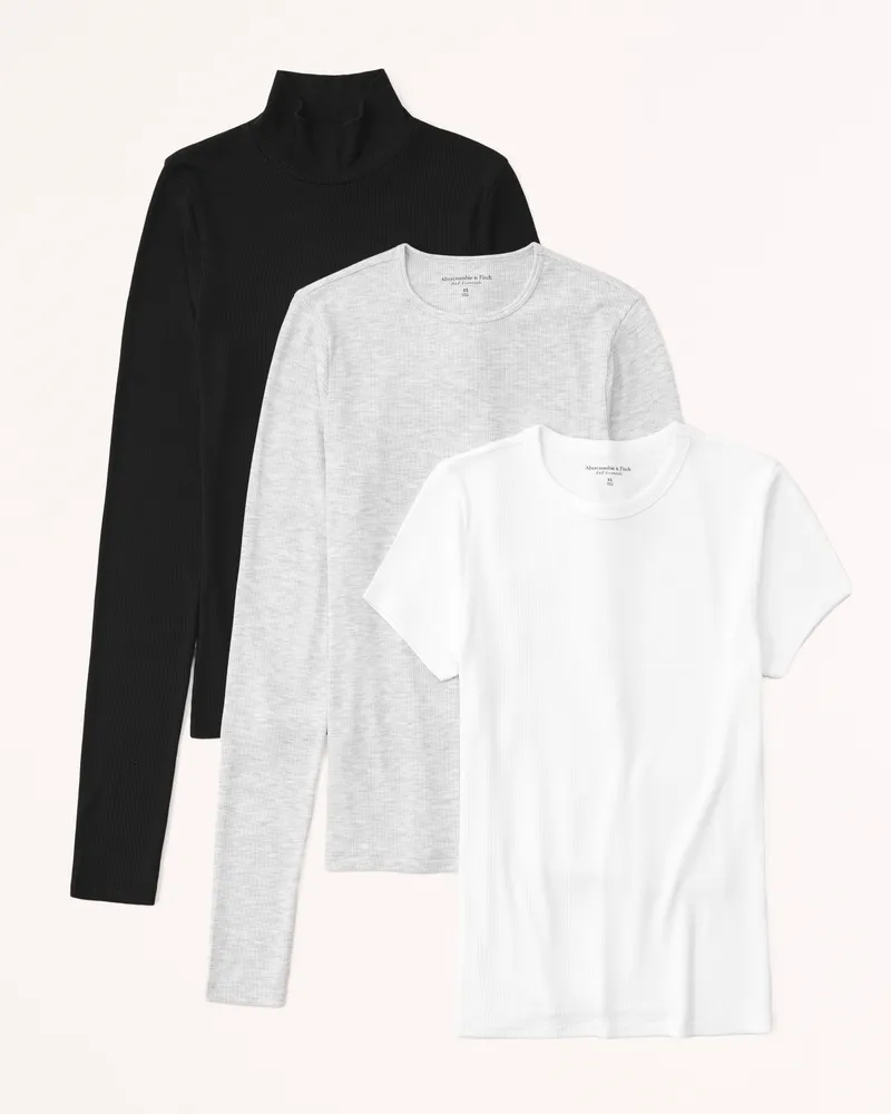 3-Pack Featherweight Rib Tuckable Tees