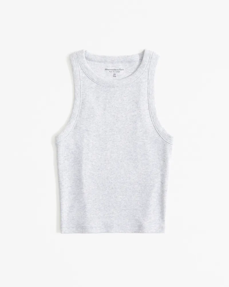 Essential High-Neck Rib Tank