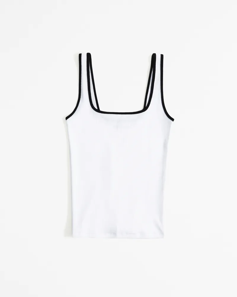 Essential Tuckable Squareneck Rib Tank
