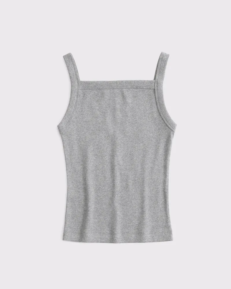 Straight Neck Rib Tank