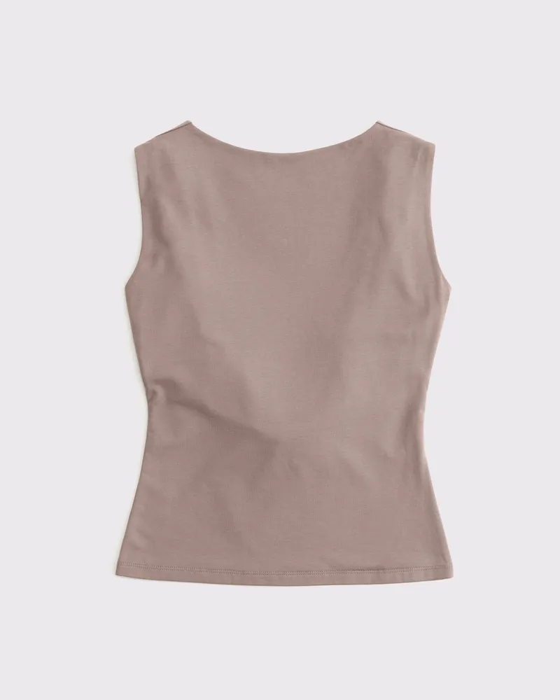Draped Cowl Hardware Back Top