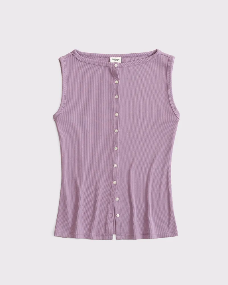 Slash Button-Through Top