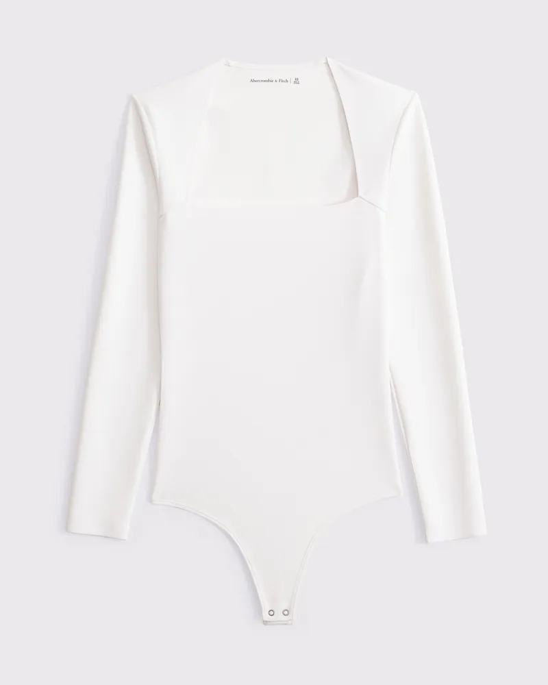 The A&F Ava Long-Sleeve Sculpt Matte Bodysuit