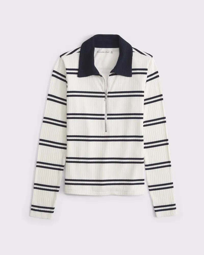 Wide Rib Half-Zip Top