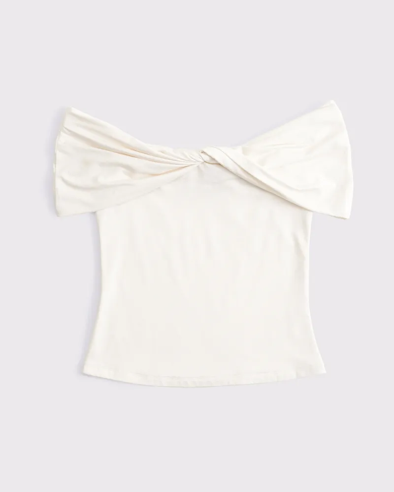 Off-The-Shoulder Twist Top