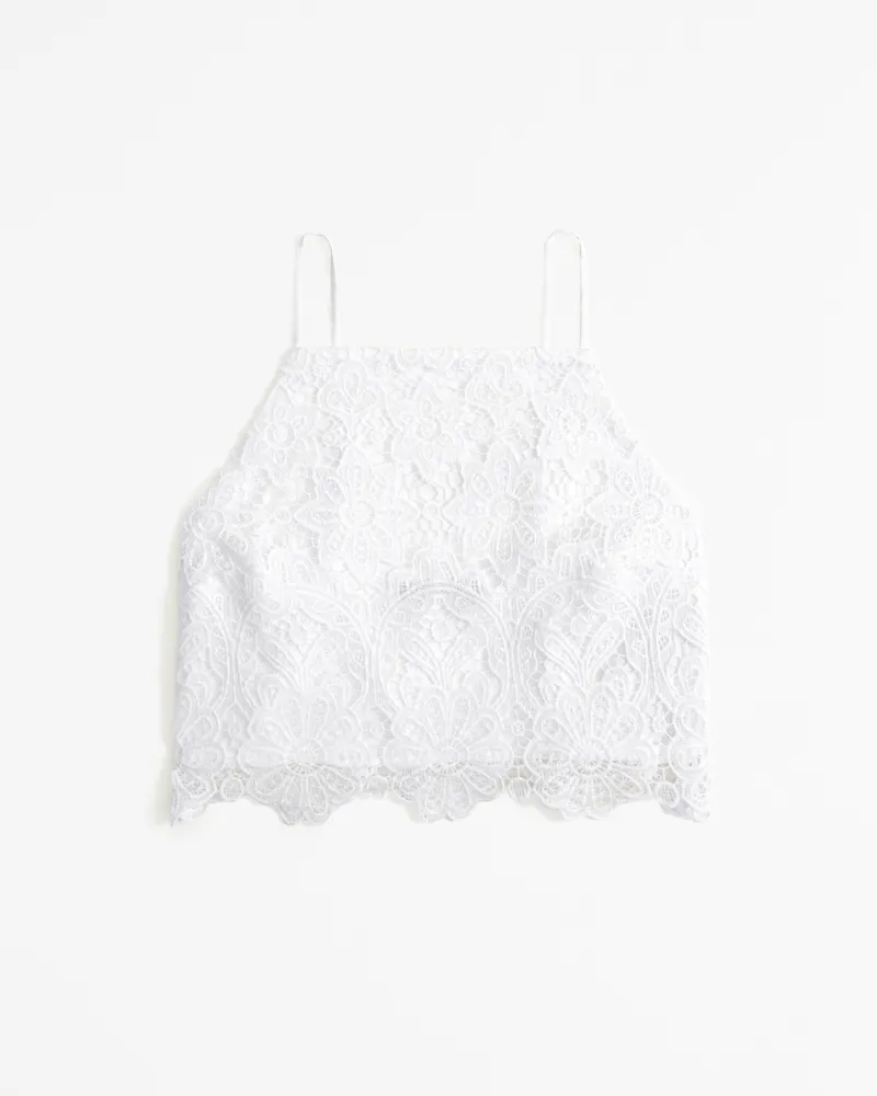 Lace High-Neck Set Top