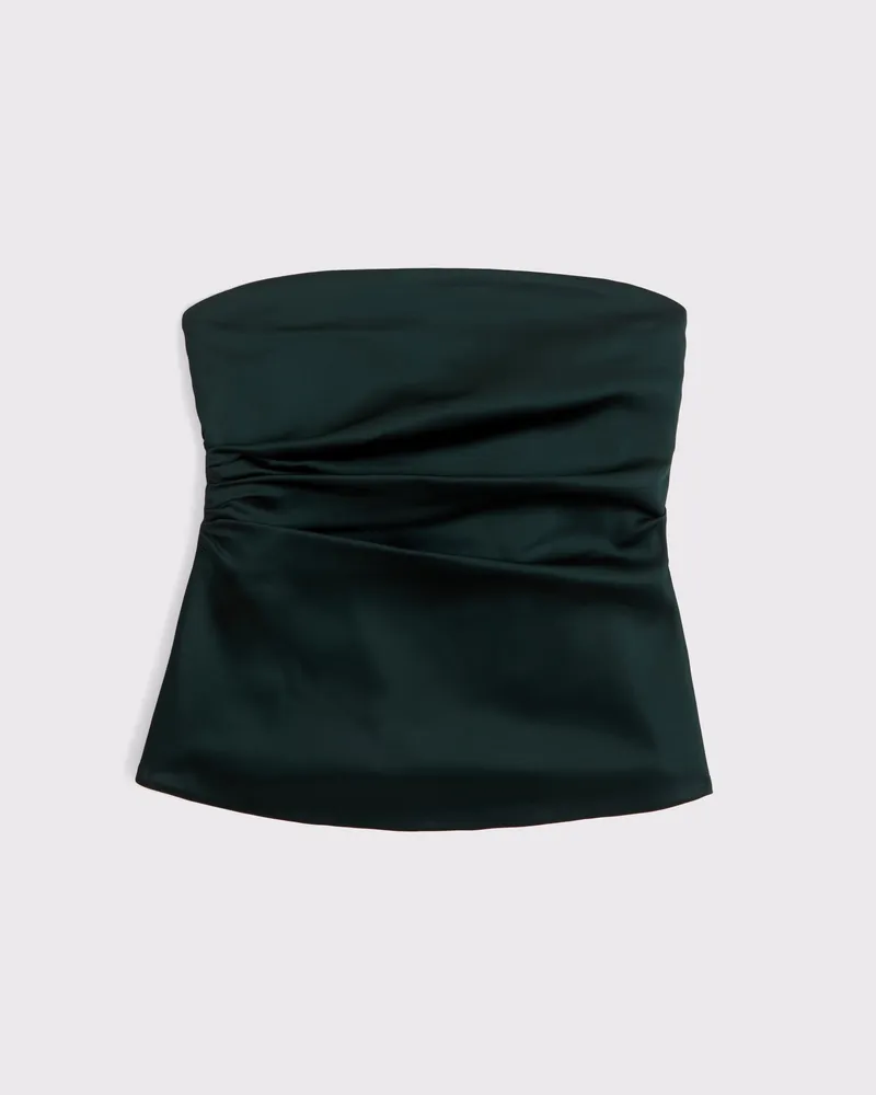 Long-Length Satin Tube Top