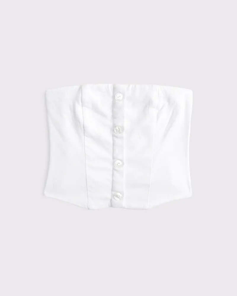 Strapless Cropped Vest Top