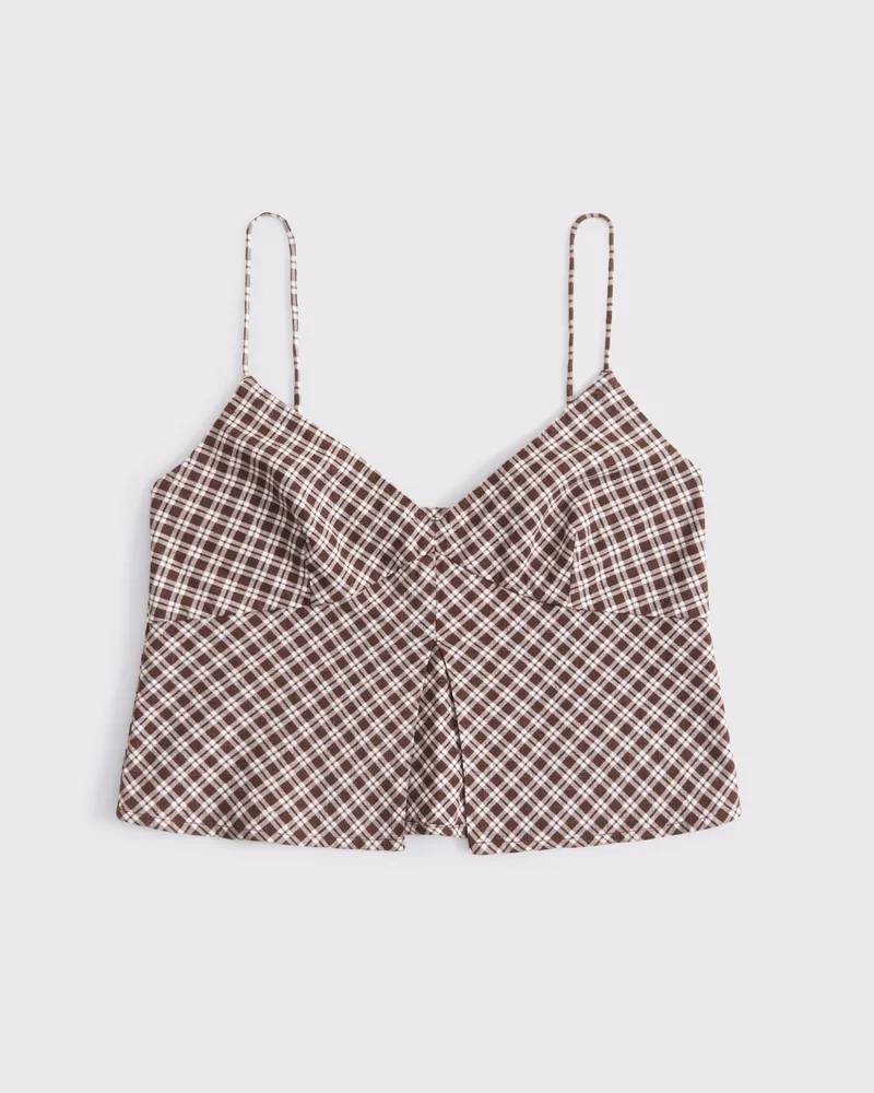 Linen-Blend Flyaway Top