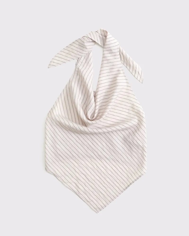 Cowl Neck Tie-Back Halter Top