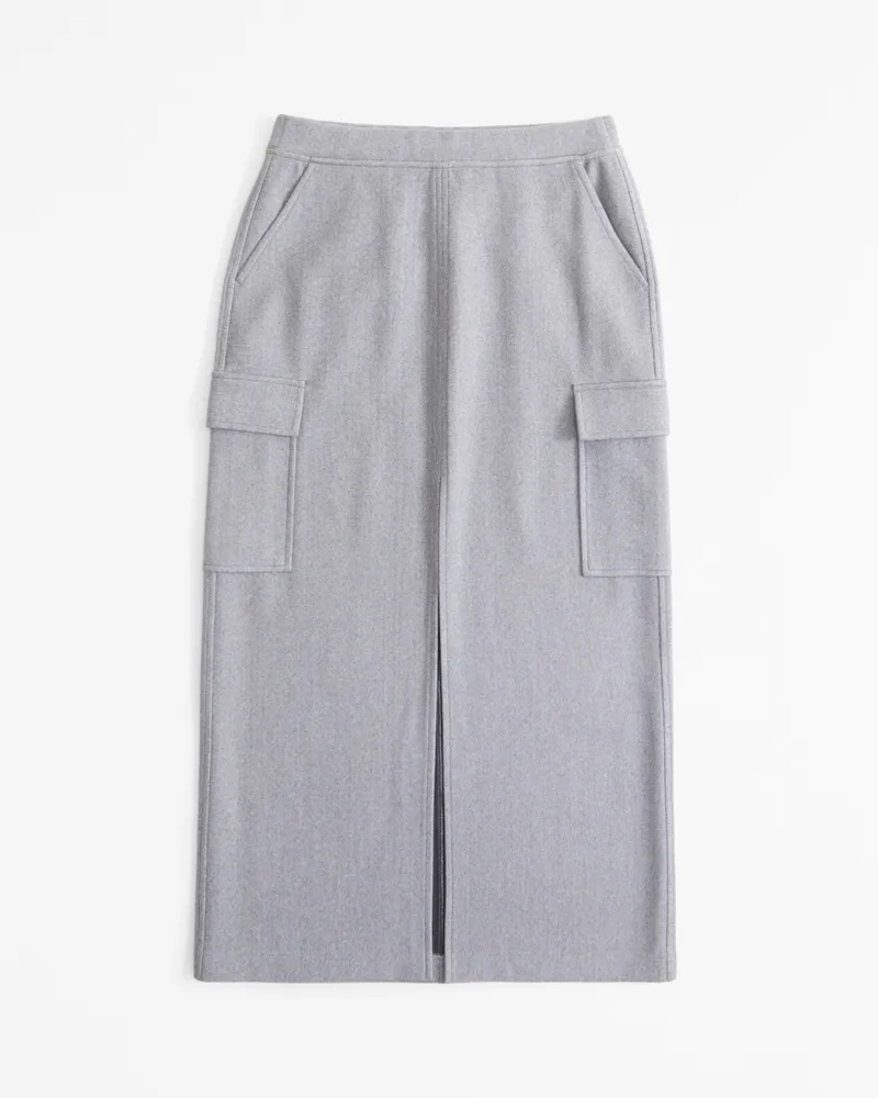 Cargo Fleece Maxi Skirt