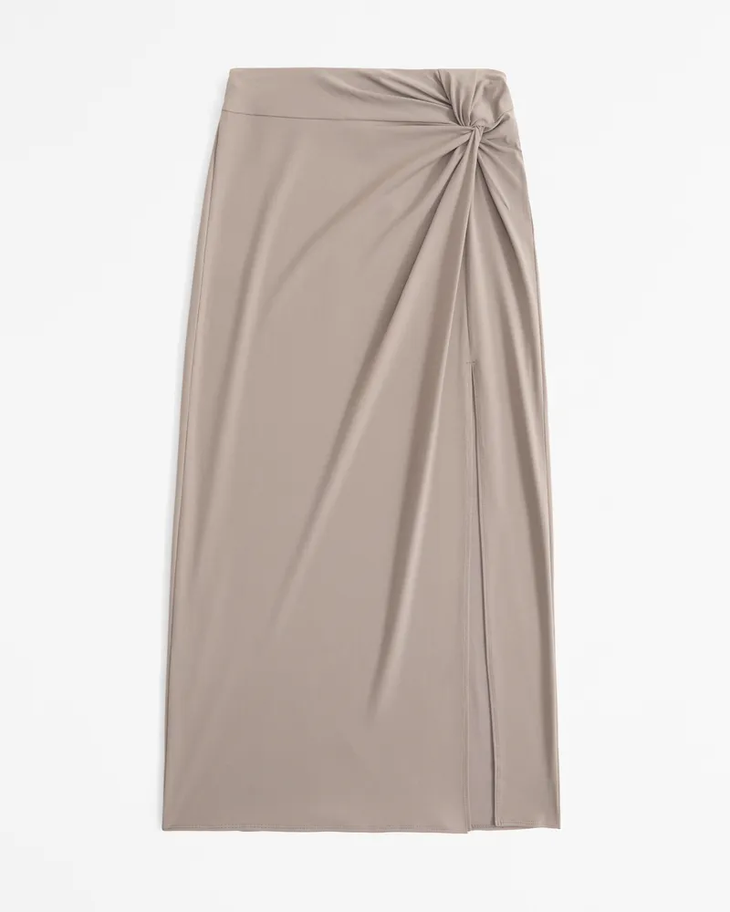 Knotted Midi Skirt