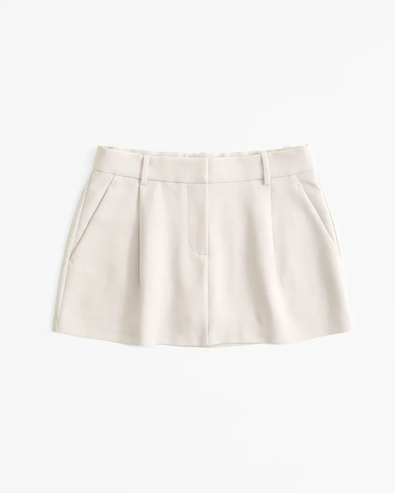 Mid Rise Pleated Mini Skort