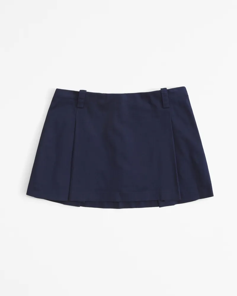Mid Rise Pleated Mini Skort