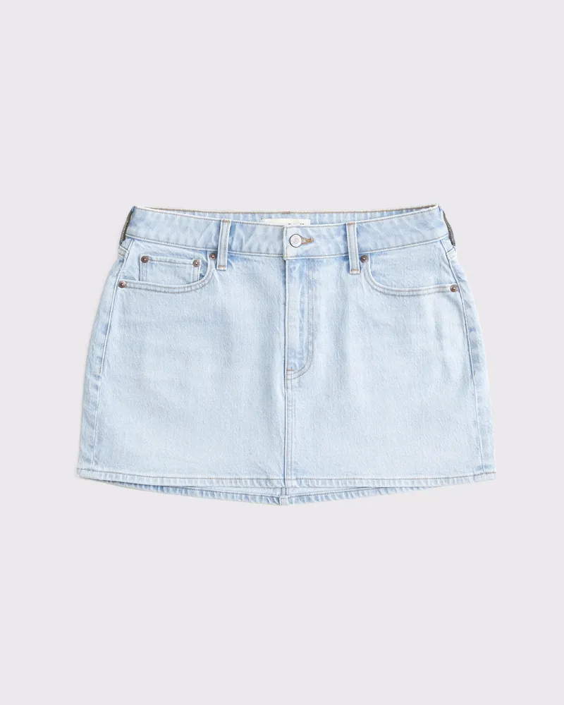 Curve Love Mid Rise Denim Mini Skirt