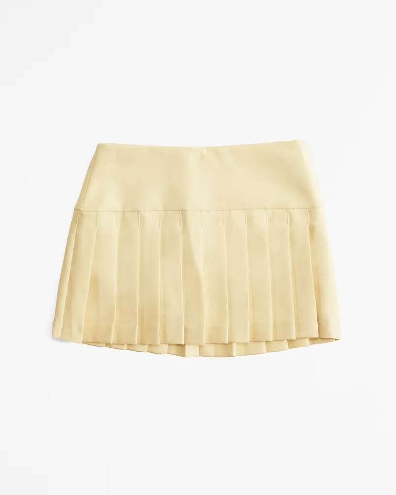 High Rise Pleated Mini Skort