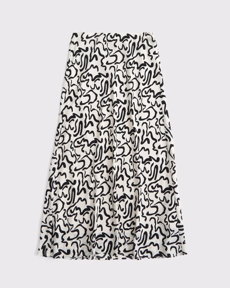 Mid Rise Maxi Skirt