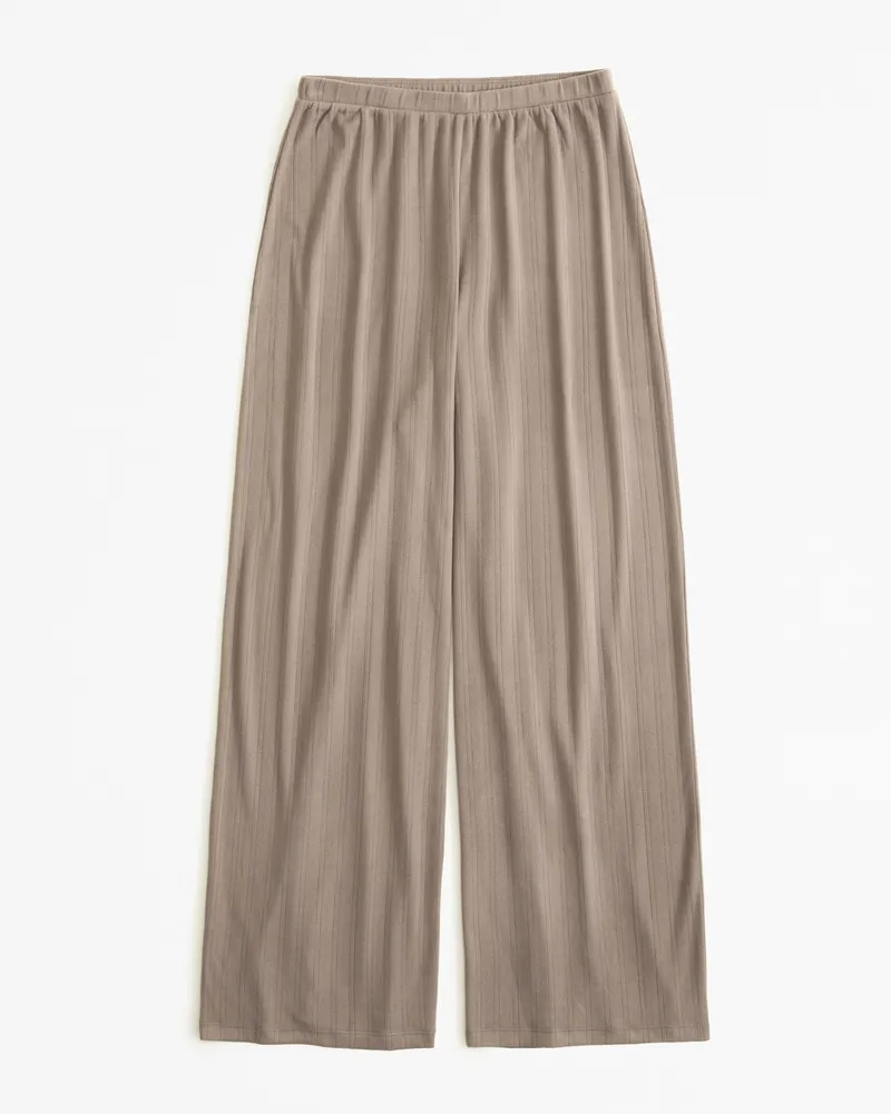 Pointelle Wide Leg Pant