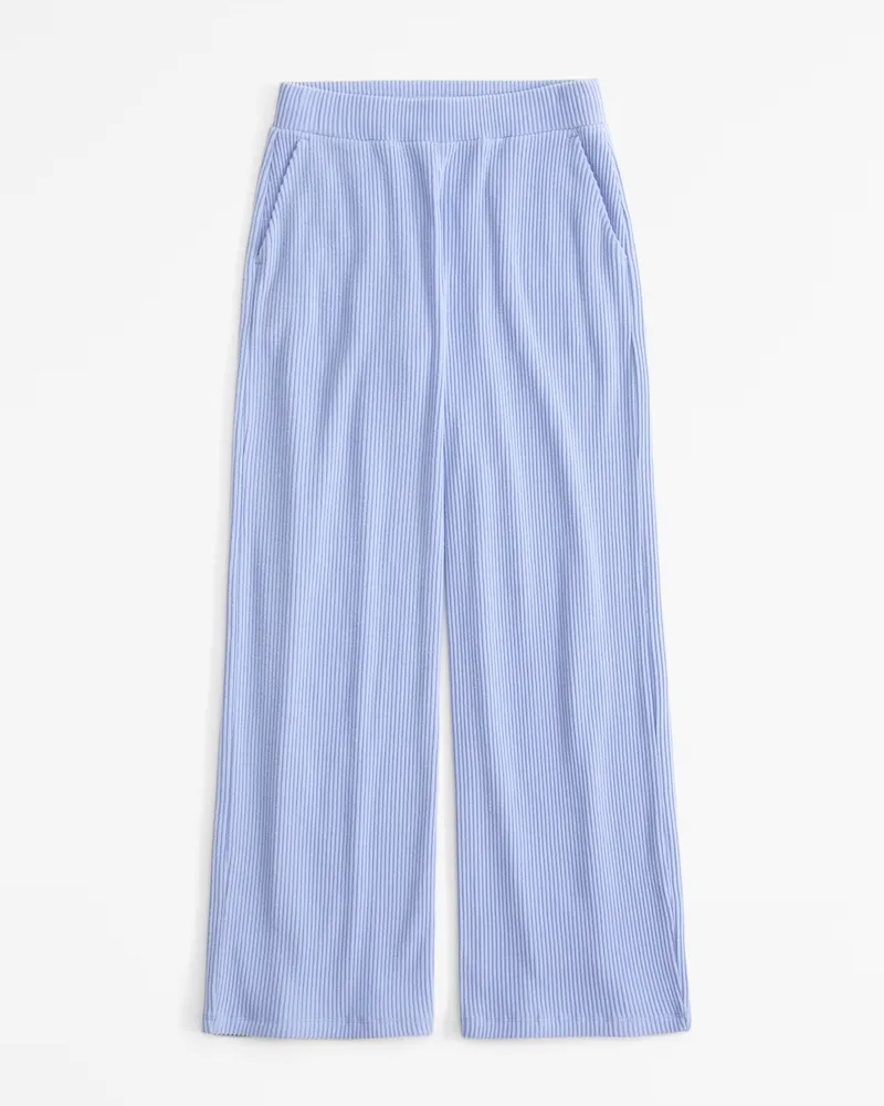 Brushed Rib Wide Leg Sweatpant