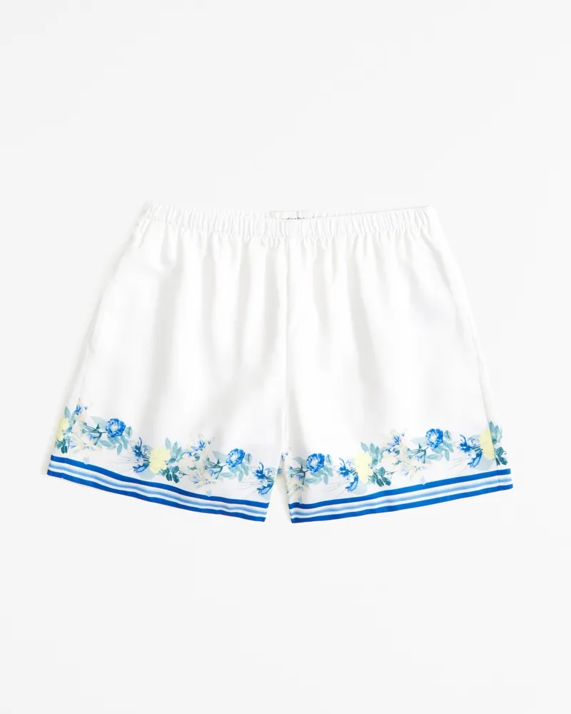Faux Silk Pull-On Short