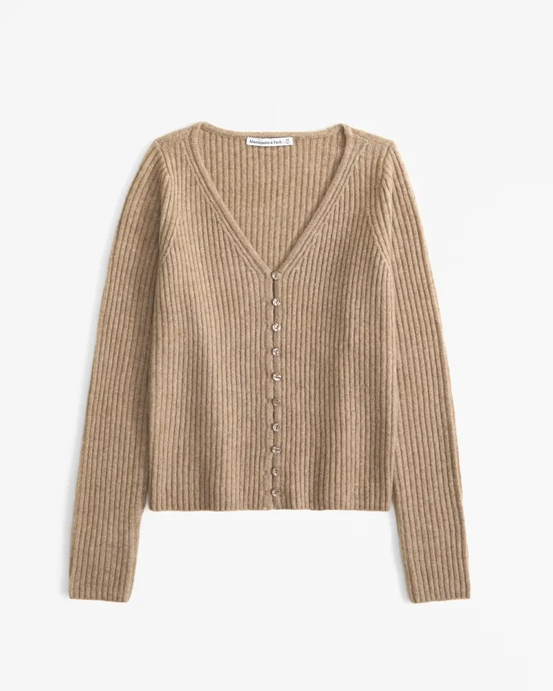 Ribbed Skimming Cardigan